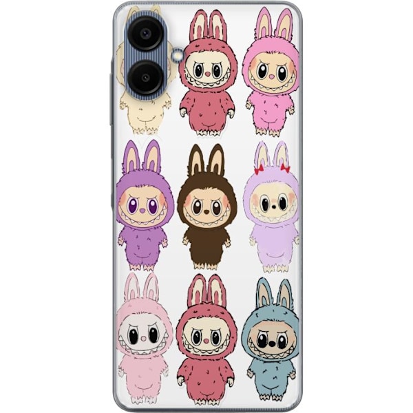 Samsung Galaxy A06 Läpinäkyvä kuori Labubu Pink Monster - Popkulttuuri Kawaii-kosketuksella