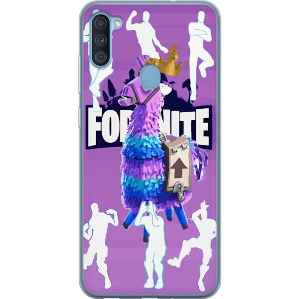 Samsung Galaxy A11 Läpinäkyvä kuori Fortnite