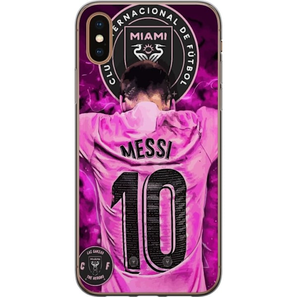 Apple iPhone XS Max Gennemsigtig cover Messi