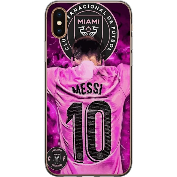 Apple iPhone XS Max Läpinäkyvä kuori Messi