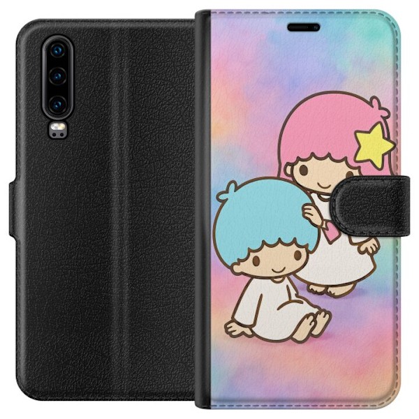 Huawei P30 Tegnebogsetui Kawaii Sanrio Kiki Lola Little Twin S