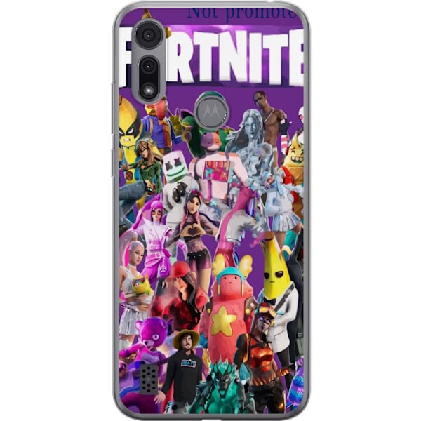 Motorola Moto E6i Gennemsigtig cover Fortnite