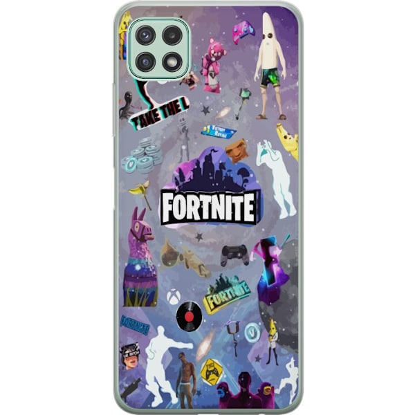 Samsung Galaxy A22 5G Genomskinligt Skal Fortnite