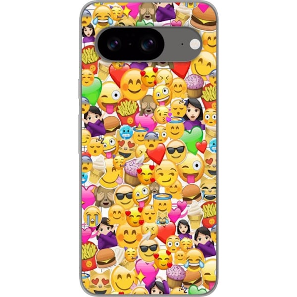 Google Pixel 8 Gjennomsiktig deksel Emoji