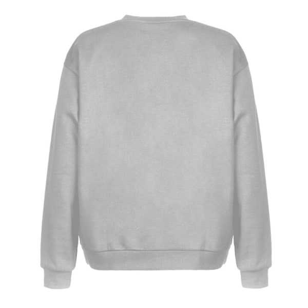Sweatshirt för Vuxen | Klassisk Collegetröja Södertälje grå M