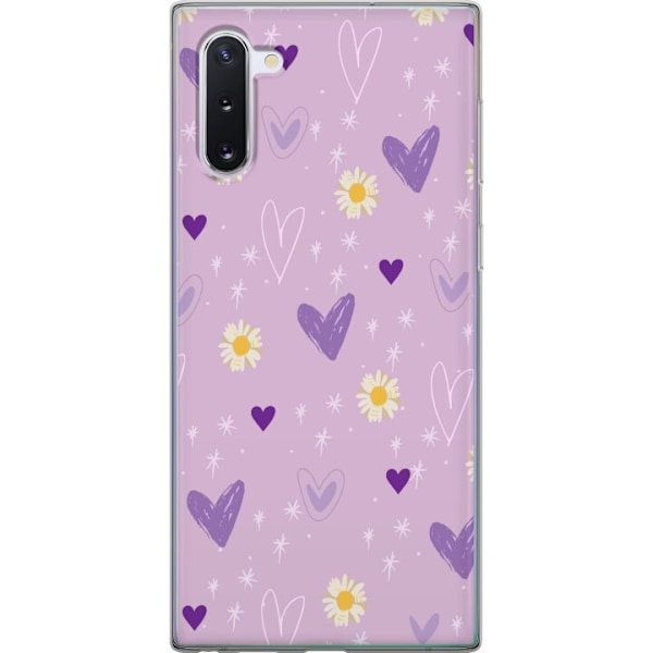 Samsung Galaxy Note10 Genomskinligt Skal Blommor