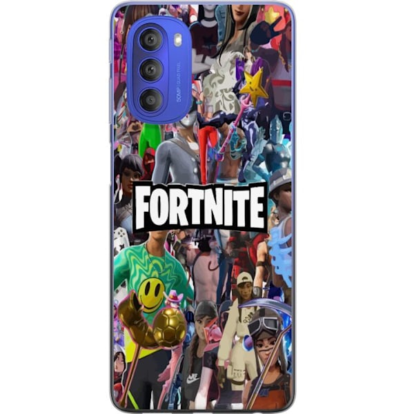 Motorola Moto G51 5G Läpinäkyvä kuori Fortnite