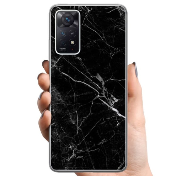 Xiaomi Redmi Note 11 Pro TPU Mobilskal black marble
