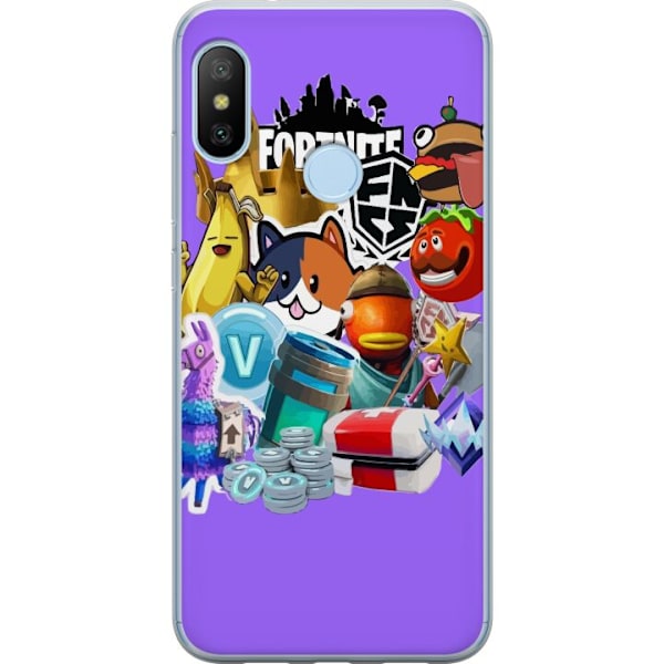 Xiaomi Mi A2 Lite Läpinäkyvä kuori Fortnite