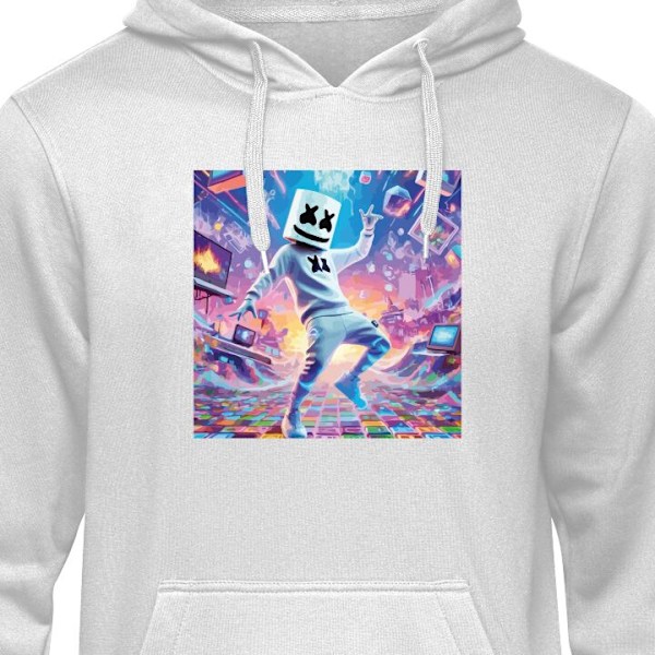 Barn-Hoodie | Mjuk Huvtröja för Barn Fortnite grå 7-8 År