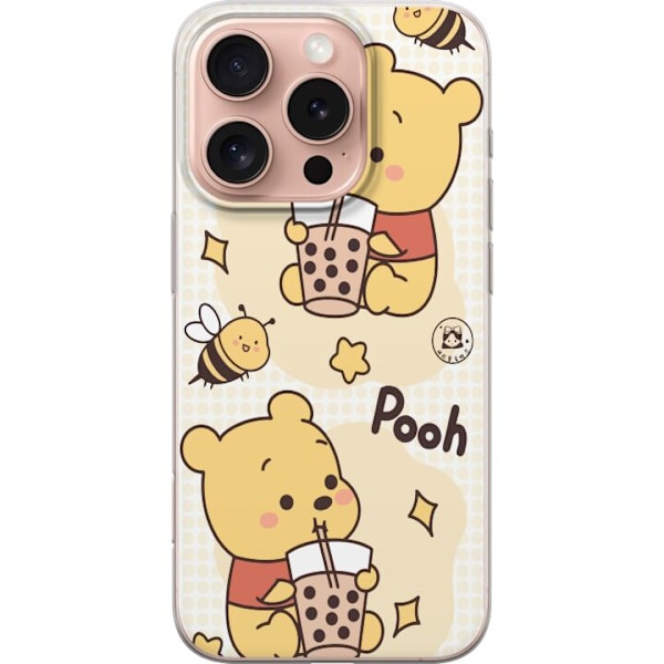 Apple iPhone 16 Pro Läpinäkyvä kuori Nalle Pooh - klassinen karhumotiivi uudessa tulkinnassa