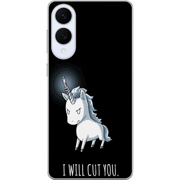 Samsung Galaxy S25 Edge Gennemsigtig cover Enhjørning Skær D