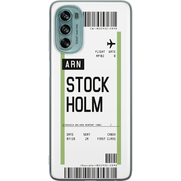 Motorola Moto G62 5G Gjennomsiktig deksel Stockholm