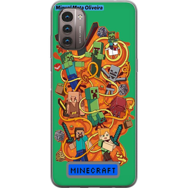 Nokia G21 Läpinäkyvä kuori Minecraft