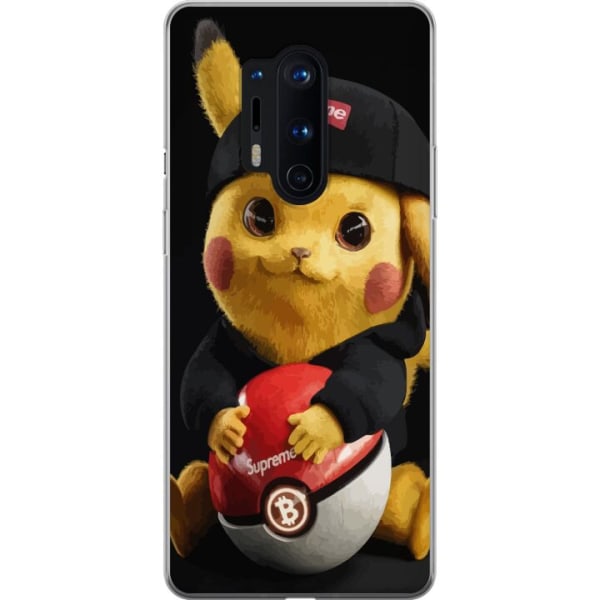 OnePlus 8 Pro Läpinäkyvä kuori Pikachu Supreme