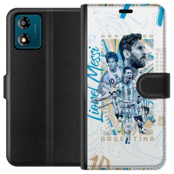 Motorola Moto E13 Lompakkokotelo Lionel Messi
