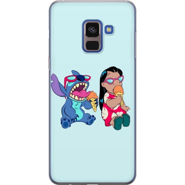 Samsung Galaxy A8 (2018) Gennemsigtig cover Lilo & Stitch