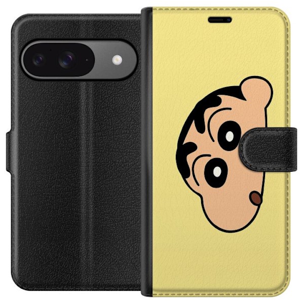 Google Pixel 9 Plånboksfodral Peeking Shinchan