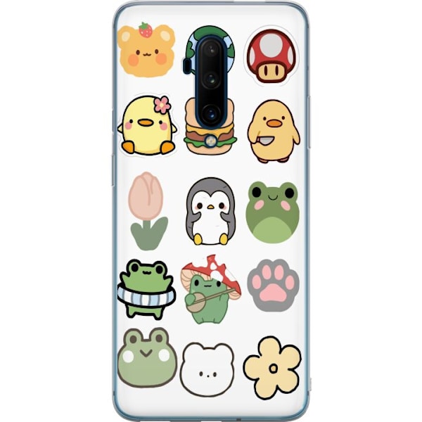 OnePlus 7T Pro Genomskinligt Skal Kawaii Friends – söta fig