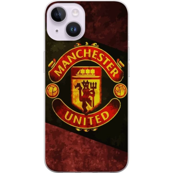 Apple iPhone 14 Genomskinligt Skal Manchester United