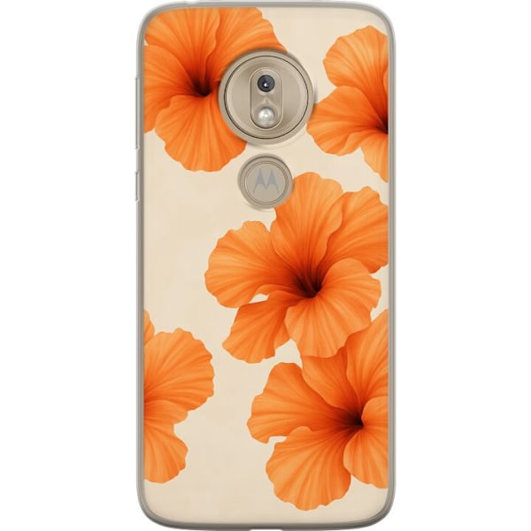 Motorola Moto G7 Play Gennemsigtig cover Papaya Punch