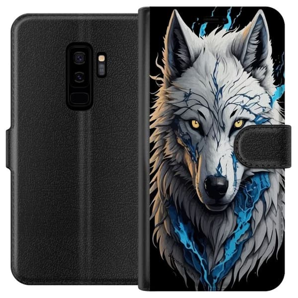 Kompatibelt Lommeboketui til Samsung Galaxy S9+ ulv