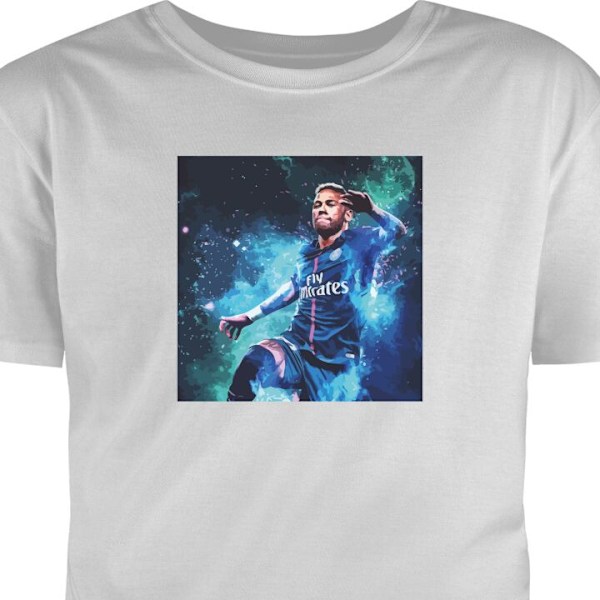 T-shirt för Vuxen | Klassisk Vuxen-T-shirt Neymar grå M