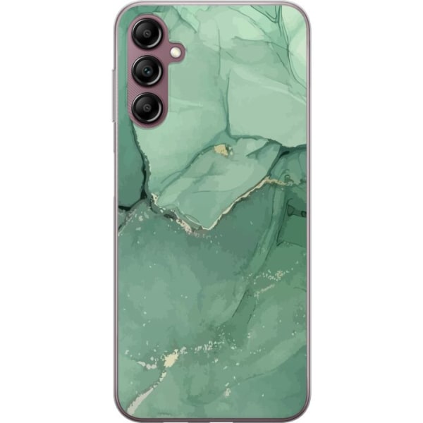 Samsung Galaxy A14 5G Genomskinligt Skal Grön marmor