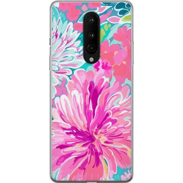 OnePlus 8 Gennemsigtig cover Blomsterrebs