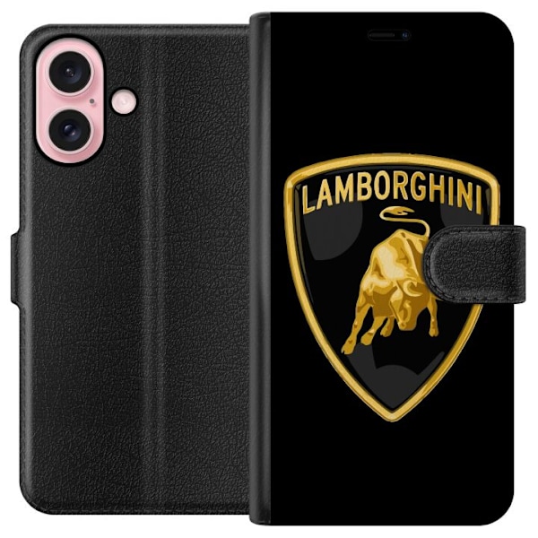 Apple iPhone 16 Tegnebogsetui Lamborghini