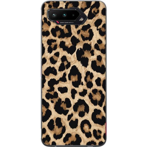 Kompatibelt Mobilskal till Asus ROG Phone 5 Bruna leopardfläckar brun