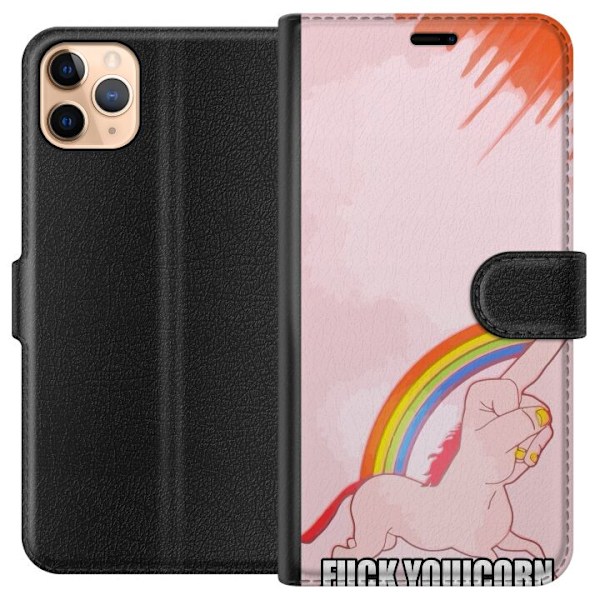 Apple iPhone 11 Pro Max Plånboksfodral Fuck Unicorn