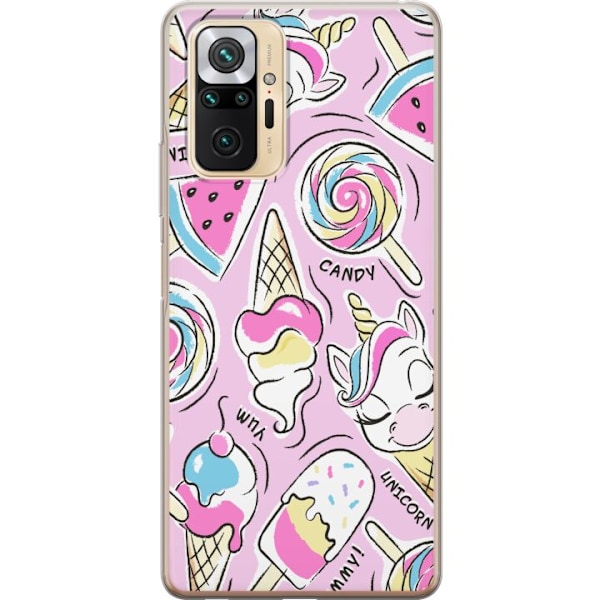 Xiaomi Redmi Note 10 Pro Skal / Mobilskal - Unicorn Candy