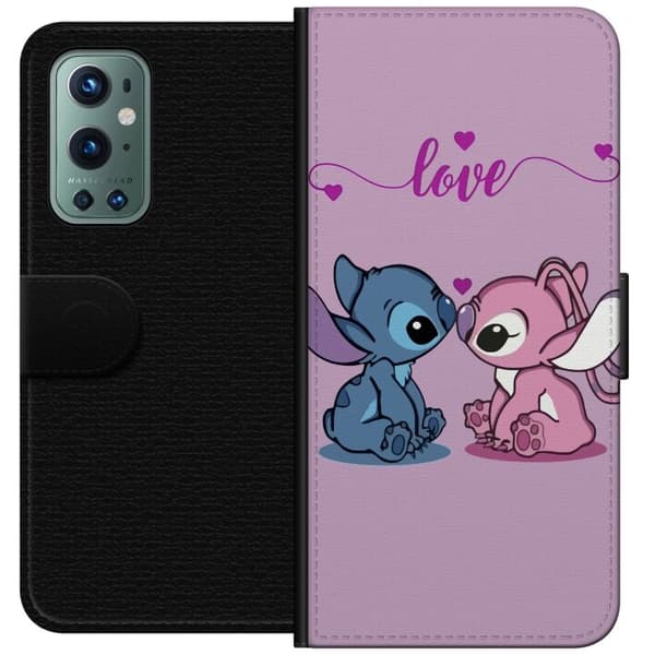 Kompatibelt Plånboksfodral till OnePlus 9 Pro Lilo & Stitch – Angel Edition