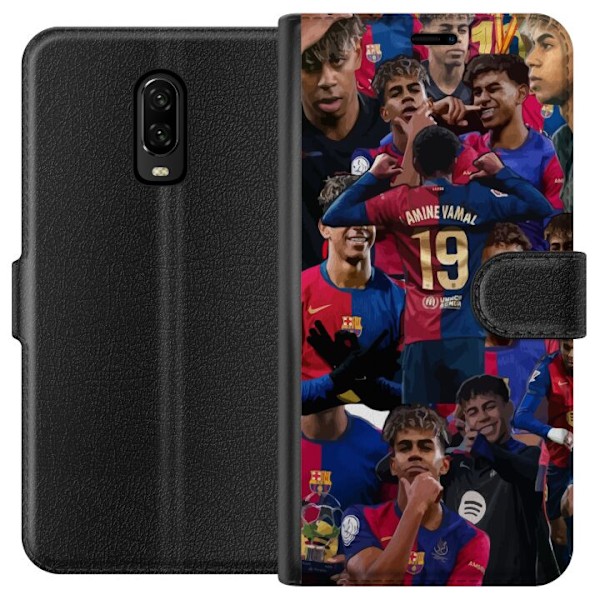 OnePlus 6T Plånboksfodral Lamine Yamal mobilskal för fotbollsfans