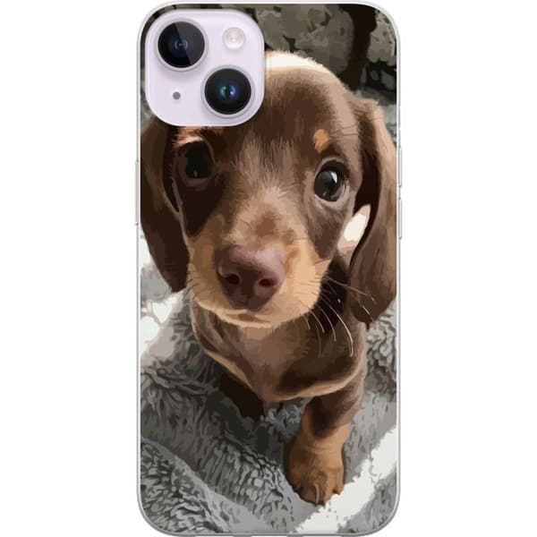 Kompatibelt Mobildeksel til Apple iPhone 14 Søt Hund