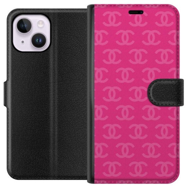 Apple iPhone 15 Plus Plånboksfodral CC Pink