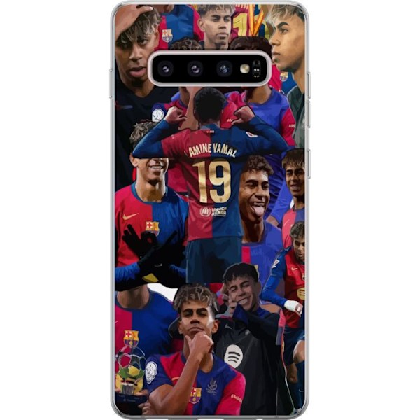 Samsung Galaxy S10+ Genomskinligt Skal Lamine Yamal mobilskal för fotbollsfans