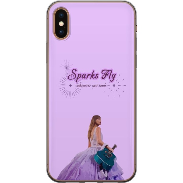 Apple iPhone XS Max Gennemsigtig cover Taylor Swift - Sparks F