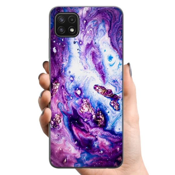 Samsung Galaxy A22 5G TPU Mobilcover Lilac
