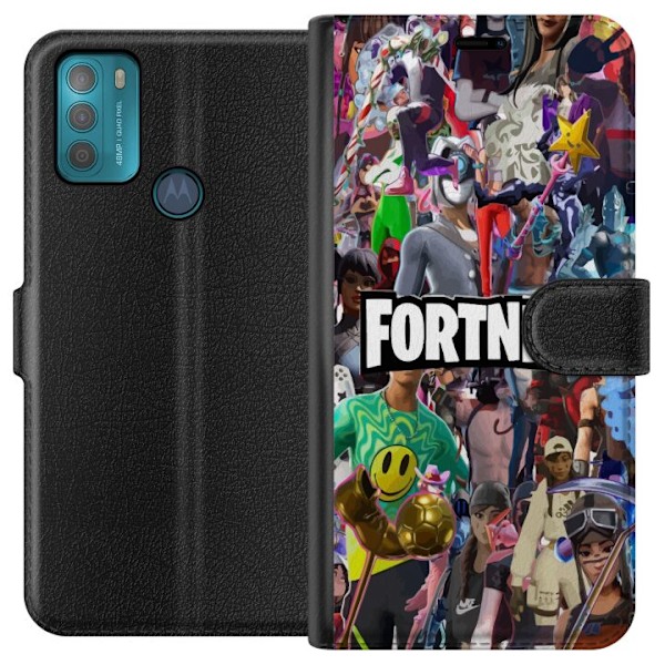 Motorola Moto G50 Lompakkokotelo Fortnite