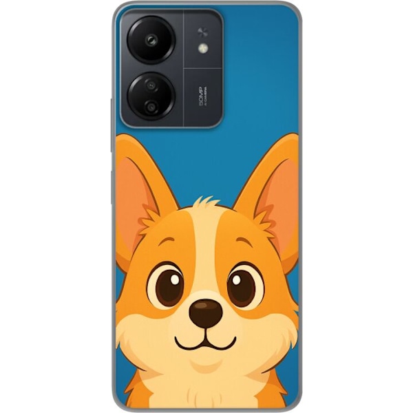 Xiaomi Redmi 13C Genomskinligt Skal Hello Corgi