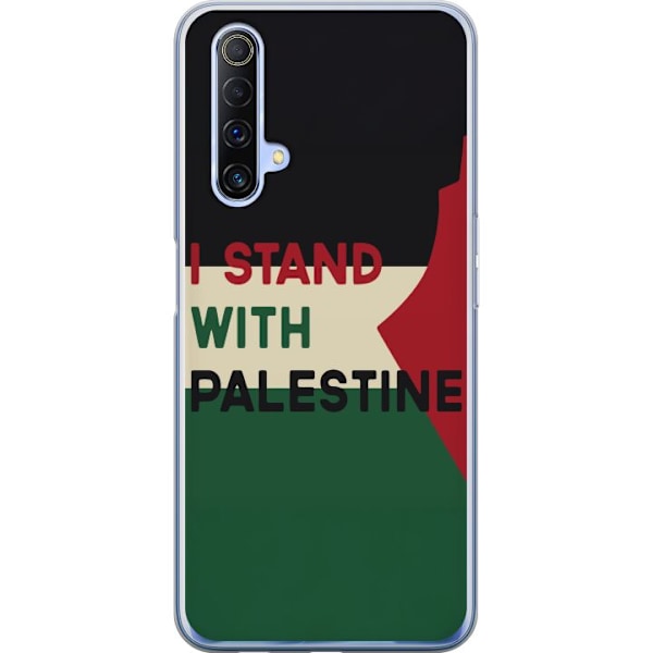 Realme X50 5G Genomskinligt Skal Stand with Palestine – solidaritetsdesign med starkt budskap
