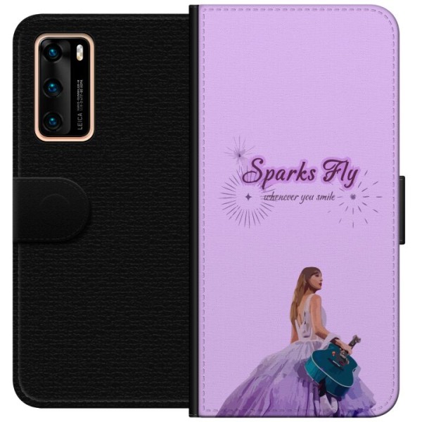 Huawei P40 Tegnebogsetui Taylor Swift - Sparks Fly