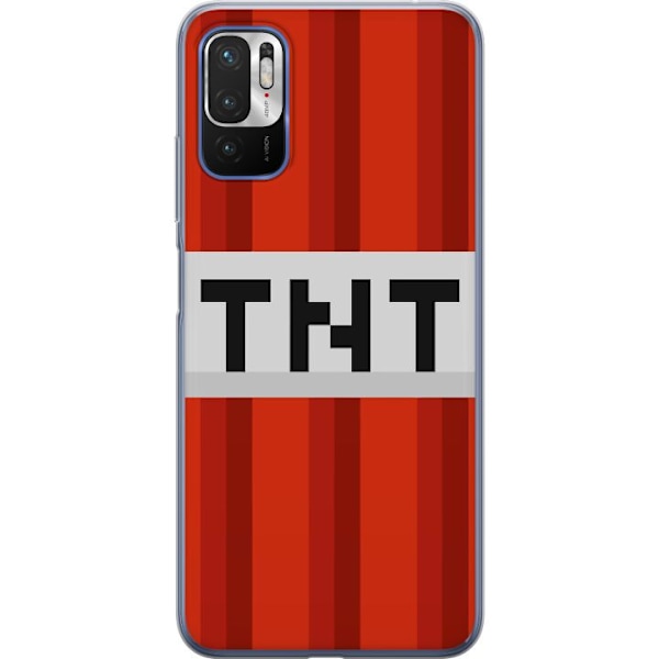 Xiaomi Redmi Note 10 5G Genomskinligt Skal Minecraft TNT