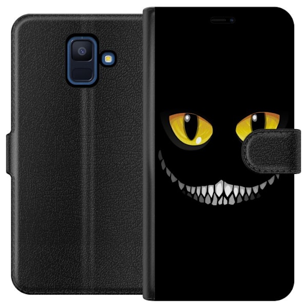 Samsung Galaxy A6 (2018) Tegnebogsetui Øjne I Mørk Sort