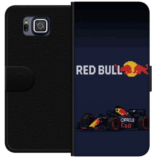 Kompatibel Tegnebogsetui til Samsung Galaxy Alpha Pixelracer i retrostil sort
