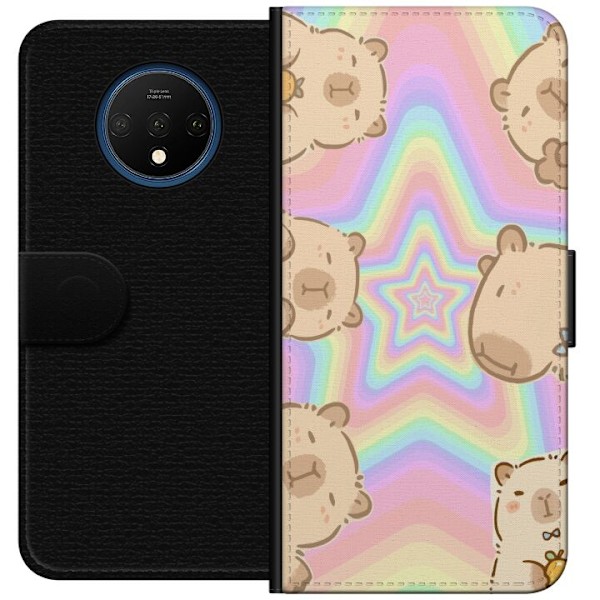 OnePlus 7T Tegnebogsetui Kawaii Capybara Galaxy Sød Anime Dyr