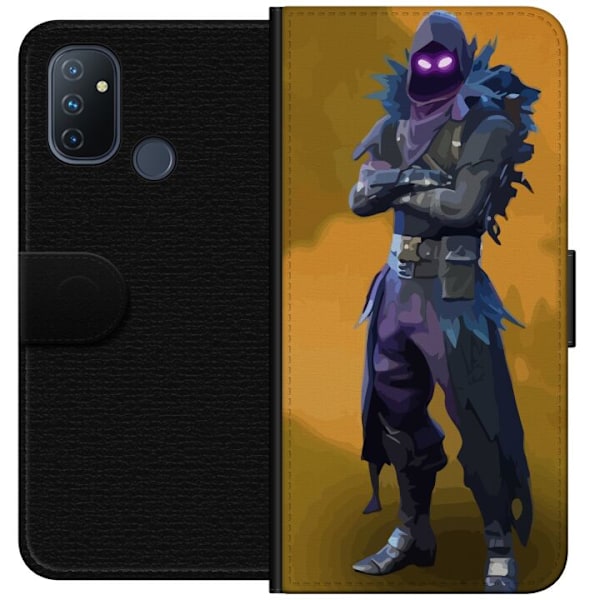 OnePlus Nord N100 Tegnebogsetui Fortnite - Raven