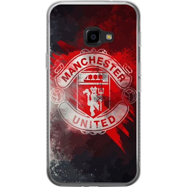 Samsung Galaxy Xcover 4 Läpinäkyvä kuori Manchester United FC